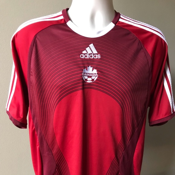 Adidas S Red Canada Soccer Jersey 